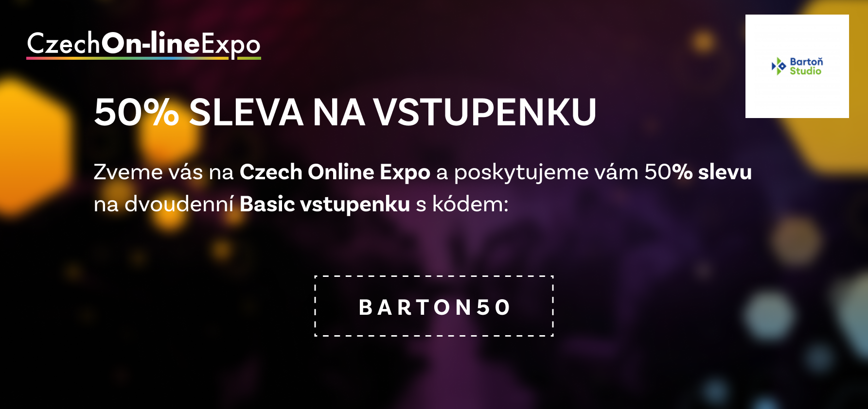 Sleva na veletrh Czech on-line Expo